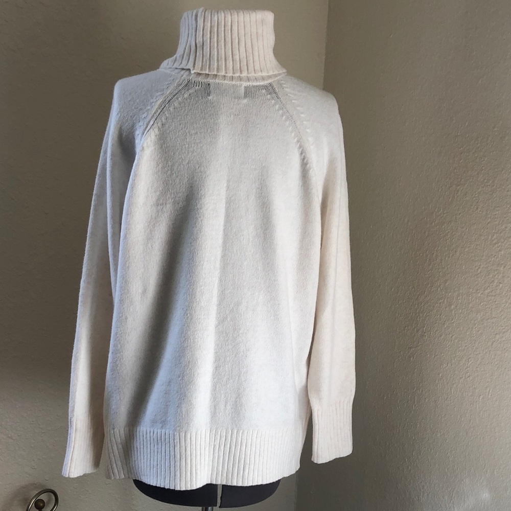 Old Navy Sosoft Cream with Purple-ish Hue Turtleneck Sweater - Women - Picture 12 of 14